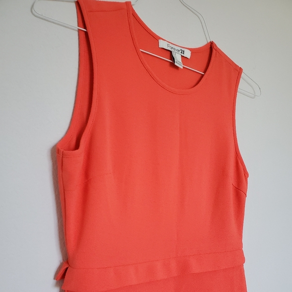NWOT Forever 21 Bright Orange Dress Size Small - Picture 8 of 11